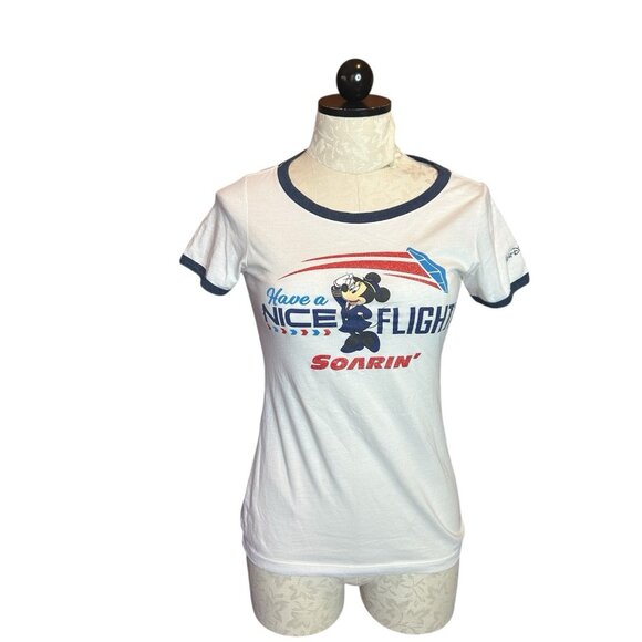Disney Tops - Disney World Disney‎ Parks Women's T-shirt Epcot Soarin' Minnie Mouse Sz XS